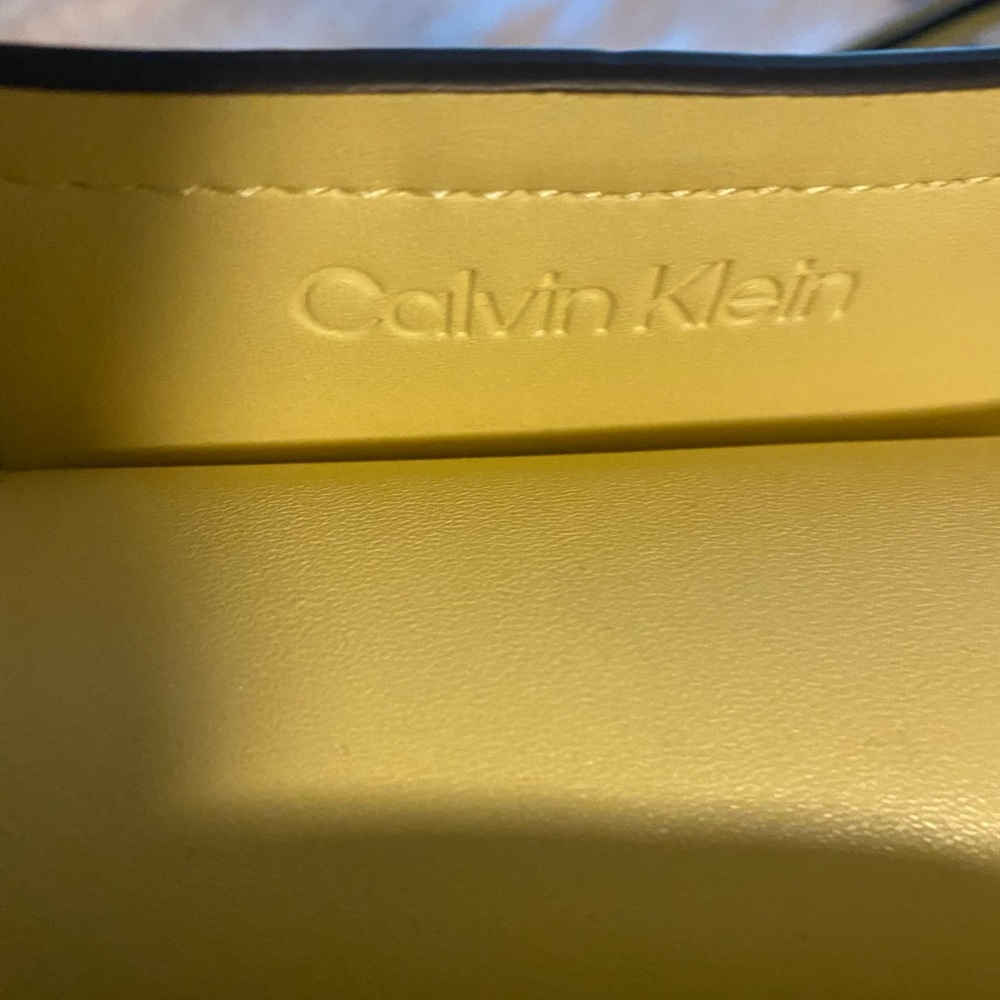 Calvin Klein yellow handbag